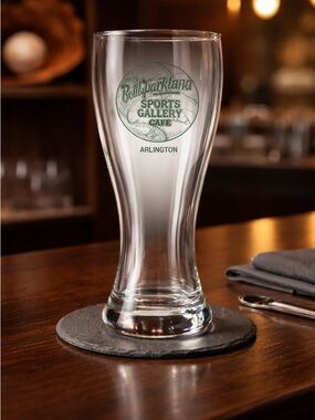 EUC Bobby Valentine Sports Gallery Cafe Beer Glass - Arlington TX Sports Bar